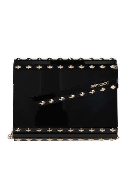 Jimmy Choo Candy Clutch Bag In Black