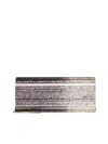 Jimmy Choo Sweetie Metallic-finish Clutch Bag In Blackchampagne