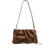 Jimmy Choo Twisted Clutch Bag In Brown