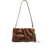 Jimmy Choo Twisted Clutch Bag In Brown