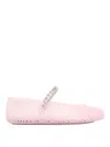 Jimmy Choo Mary Jane Jelly Ballet Flats In Pink