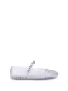 Jimmy Choo Transparent Rubber The Jelly Ballerinas In Blue