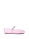 Jimmy Choo Jelly Embellished Pu Mary Jane Flats In Pink