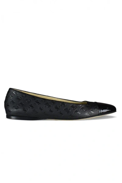 Jimmy Choo Watson Monogram Ballet Flats In Animal Print
