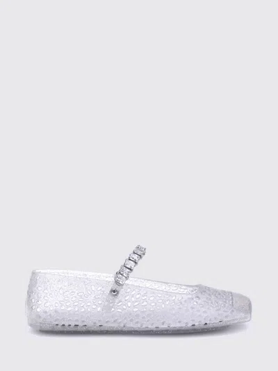 Jimmy Choo Ballet Flat Woman In Silver
