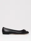 Jimmy Choo Ballet Shoes With Round Head And Flat Soles In Black