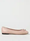 Jimmy Choo Elme Nappa Leather Ballet Flats In Pink