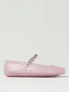 Jimmy Choo The Jelly Glitter Crystal-strap Ballerina Flats
