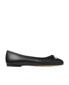 Jimmy Choo Ballet Shoes With Round Head And Flat Soles In Black