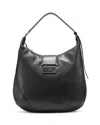 Jimmy Choo Bar Hobo Bag In Black/brushed Gold