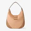 Jimmy Choo Bar Hobo Medium In Neutral