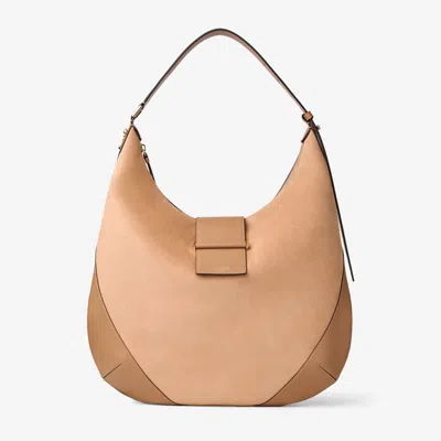 Jimmy Choo Bar Hobo Medium In Neutral