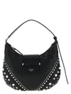Jimmy Choo Small Bar Hobo Pearl-embellished Leather Shoulder Bag In Black