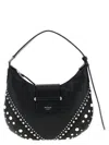 Jimmy Choo Small Bar Hobo Pearl-embellished Leather Shoulder Bag In Black