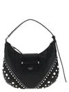 Jimmy Choo Small Bar Hobo Pearl-embellished Leather Shoulder Bag In Black