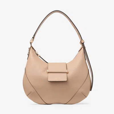Jimmy Choo Bar Hobo Small Chai Biker Leather Shoulder Bag Chai/shiny Gold One Size