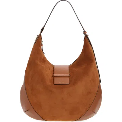 Jimmy Choo Bar Medium Leather Hobo Shoulder Bag