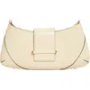 Jimmy Choo Bar Slim Snakeskin Embossed Leather Clutch In Gold
