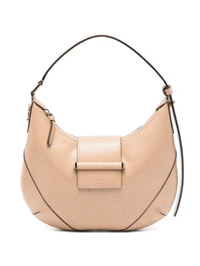 Jimmy Choo Bar Snakeskin-embossed Tote Bag In Neutral