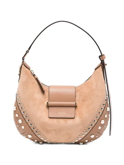 Jimmy Choo Bar Studded-embellishment Tote Bag In Neutral