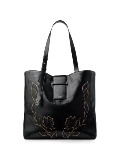 Jimmy Choo Bar Vertical Tote Medium In Black