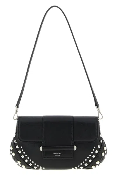 Jimmy Choo 'bar' Wallet On Chain In Black