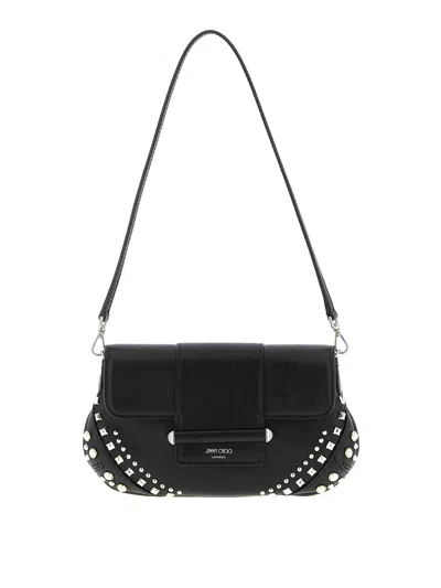 Jimmy Choo Bar Wallet On Chain In Purple