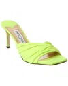 Jimmy Choo Basil 75 Jersey Mule In Green