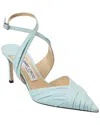 Jimmy Choo Basil 75 Leather Pump In Blue
