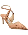 Jimmy Choo Basil 75 Leather Pump In Brown