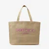 Jimmy Choo Beach Tote East-west In Gold/fuchsia/light Gold
