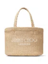 Jimmy Choo Mini Logo-embroidered Beach Bag
