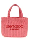JIMMY CHOO BEACH TOTE E/W MINI HAND BAGS PINK