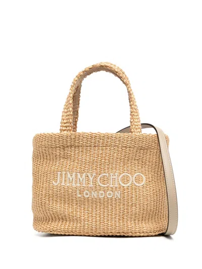 Jimmy Choo Beach Tote In Nude