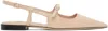 Jimmy Choo Didi Patent Leather Slingback Flats In Macaron
