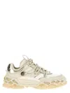 Jimmy Choo 'chunky Sole Diamond Sneakers With Metallic Accents' In Beige