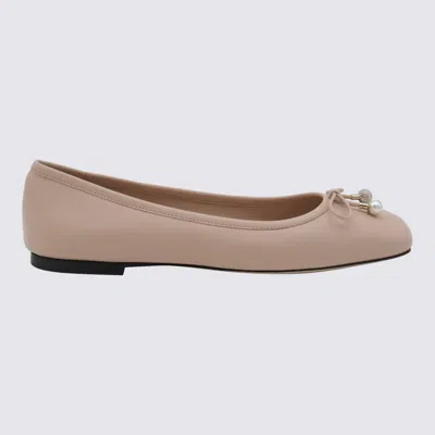 Jimmy Choo Beige Leather Flats