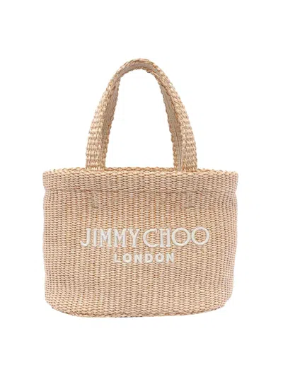 Jimmy Choo Beige Tote Bag