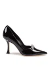 Jimmy Choo Belinda Decollete In Painted Leather In Black