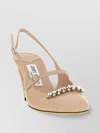 Jimmy Choo 70mm Belinda Crystal-embellished Slingback Pumps In Pink