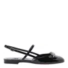 Jimmy Choo Belinda Embellished Patent Leather Flats In Black