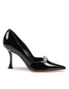 Jimmy Choo Belinda Decollete In Painted Leather In Black