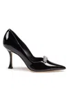 Jimmy Choo Belinda Decollete In Painted Leather In Black