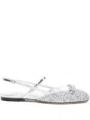 Jimmy Choo Belinda Sb Flat In Silver