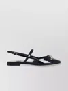 Jimmy Choo Belinda Sb Flat Black Leather Ballet Flats