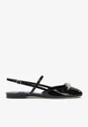 Jimmy Choo Belinda Slingback Flats In Black