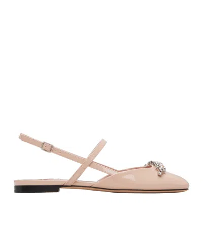 Jimmy Choo Belinda Slingback Flats In Pink
