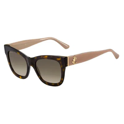 Jimmy Choo Bicolor Acetate Sunglasses In Brown