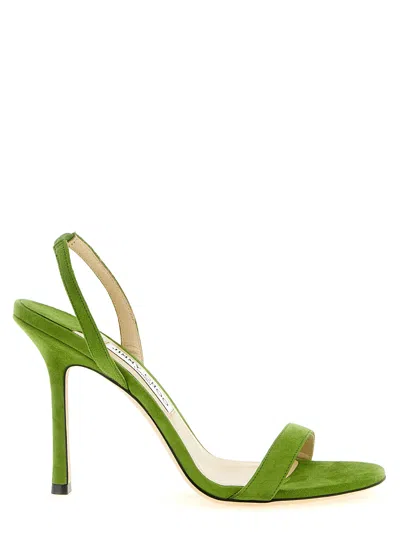 Jimmy Choo Jenn 100 High-heeled Sandals In Green