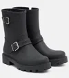 Jimmy Choo Biker Rain Black Tpu Rain Boots Black 42 In Black